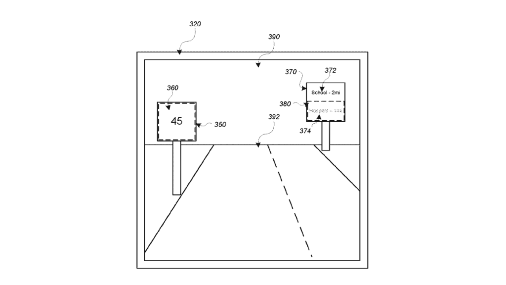 Apple AR windshield patent