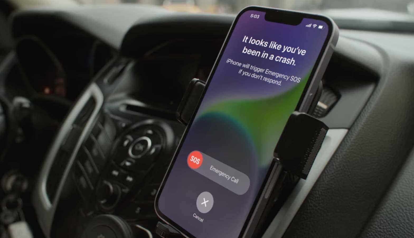 iPhone's crash detection saved a driver who fell off a 400-foot cliff. 10 iPhone’s crash detection saved a driver who fell off a 400-foot cliff.
