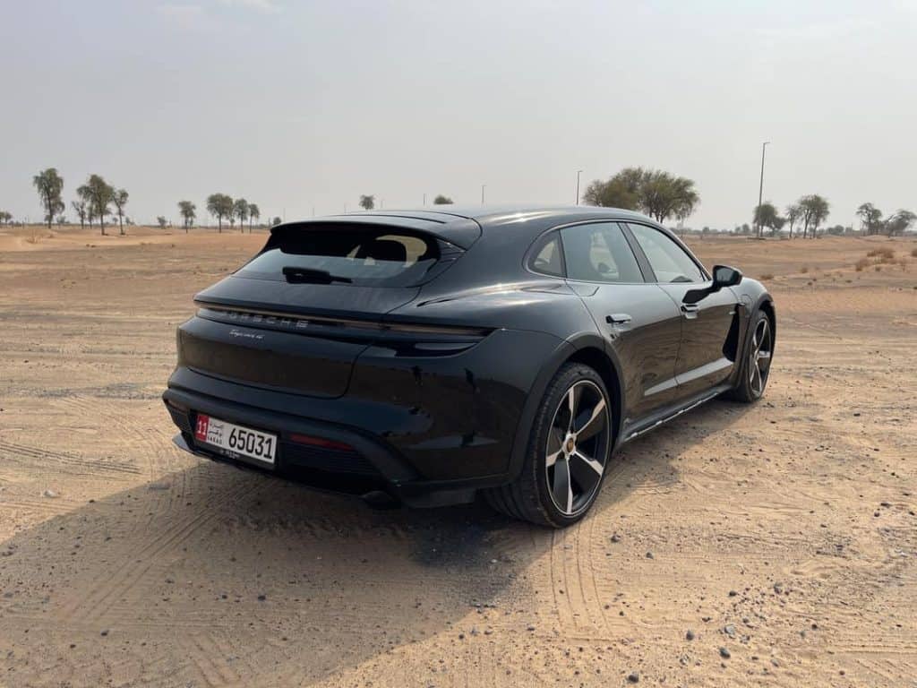Tested: 2023 Porsche Taycan 4 Cross Turismo is an extremely fast & stylish estate. 3 2023 porsche tacan cross turismo rear